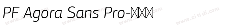 PF Agora Sans Pro字体转换